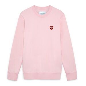 CASABLANCA MENS pink logo patch sweatshirt worn once